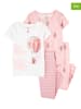 carter's 2er-Set: Pyjamas in Weiß/ Rosa