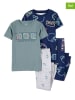 carter's 2er-Set: Pyjamas in Blau/ Dunkelblau