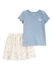 carter's 2tlg. Outfit in Hellblau/ Weiß