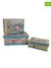 Anticline 3-delige set: opbergboxen blauw/geel