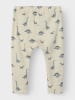 Lil Atelier Hose "Geo" in Creme/ Blau