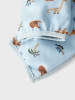 name it Softshelloverall in Hellblau