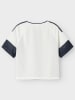 name it Shirt in Weiß/ Dunkelblau