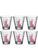 LEONARDO 2er-Set: Gläser "Flamingo" in Transparent/ Pink - 215 ml