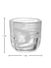 LEONARDO Teelichthalter "Salerno" in Transparent/ Weiß - (H)7 x Ø 7 cm