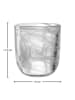 LEONARDO Teelichthalter "Salerno" in Transparent/ Weiß - (H)11,5 x Ø 10 cm