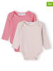 Minoti 2er-Set: Bodys in Rosa/ Pink