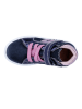 Richter Shoes Leder-Sneakers "Alessa" in Dunkelblau/ Rosa