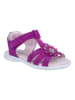 Richter Shoes Leder-Sandalen "Sole" in Fuchsia
