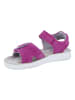 Richter Shoes Leder-Sandalen "Sofia" in Fuchsia