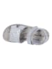 Richter Shoes Leder-Sandalen "Sofia" in Grau