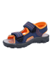 Richter Shoes Sandalen "Adventure" in Dunkelblau/ Orange