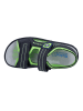 Richter Shoes Sandalen "Adventure" in Schwarz/ Grün