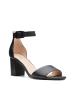 Clarks Skórzane sandały "Deva Mae" w kolorze czarnym