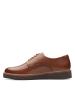 Clarks Leder-Schnürschuhe "Glickly Derby" in Hellbraun