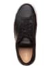 Clarks Leder-Sneakers in Schwarz