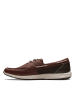 Clarks Skórzane slippersy "ATL Sail Go" w kolorze brązowym