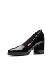Clarks Leder-Pumps "Freva55 Court" in Schwarz
