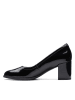 Clarks Leder-Pumps "Freva55 Court" in Schwarz