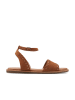 Clarks Skórzane sandały "Maritime May" w kolorze jasnobrązowym