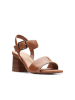 Clarks Leder-Sandaletten "Siara65 Buckle" in Hellbraun