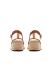 Clarks Leder-Keilsandaletten "Kimmei Twist" in Hellbraun