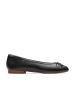 Clarks Leder-Ballerinas "Fawna" in Schwarz