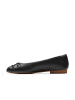 Clarks Leder-Ballerinas "Fawna" in Schwarz