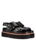Clarks Leder-Sandaletten "Orianna Glide" in Schwarz
