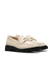 Clarks Skórzane mokasyny "Splend Edge" w kolorze kremowym