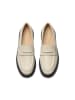 Clarks Skórzane mokasyny "Splend Edge" w kolorze kremowym