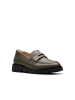 Clarks Leder-Mokassins "Splend Edge" in Khaki