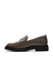 Clarks Skórzane mokasyny "Splend Edge" w kolorze khaki