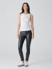OPUS Kunstlederleggings in Schwarz