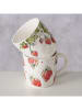 Boltze 2er-Set: Jumbotassen "Strawberry" in Grün - 450 ml