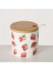 Boltze 2er-Set: Marmeladendosen "Strawberry" in Rot/ Grün - (H)8 x Ø 7,5 cm