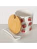 Boltze 2er-Set: Marmeladendosen "Strawberry" in Rot/ Grün - (H)8 x Ø 7,5 cm