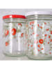 Boltze 2-delige set: voorraadglazen rood - 500 ml