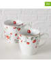 Boltze Kubki jumbo (2 szt.) w kolorze czerwono-zielonym - 480 ml