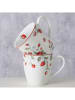 Boltze Kubki jumbo (2 szt.) w kolorze czerwono-zielonym - 480 ml