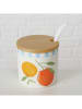Boltze 2er-Set: Marmeladendosen "Fruits" in Orange/ Gelb - (H)8,5 x Ø 9 cm