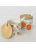 Boltze 2er-Set: Marmeladendosen "Fruits" in Orange/ Gelb - (H)8,5 x Ø 9 cm