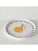 Boltze 2er-Set: Frühstücksteller "Fruits" in Gelb/ Orange/ Blau - Ø 20,5 cm