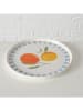 Boltze 2er-Set: Speiseteller "Fruits" in Gelb/ Orange/ Blau - Ø 26 cm