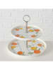 Boltze Etagère "Fruits" oranje/geel - (H)23 cm