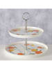 Boltze Etagère "Fruits" oranje/geel - (H)23 cm