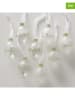 Boltze 2-delige set: decohangers "Davina" wit/transparant - 2x 4 stuks