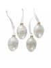 Boltze 2-delige set: decohangers "Davina" wit/transparant - 2x 4 stuks