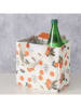 Boltze Koeltas "Fruta" oranje/wit - (B)12 x (H)21 cm