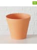 Boltze 2er-Set: Übertöpfe "Giardino" in Orange - (H)16,5  Ø 18,5 cm